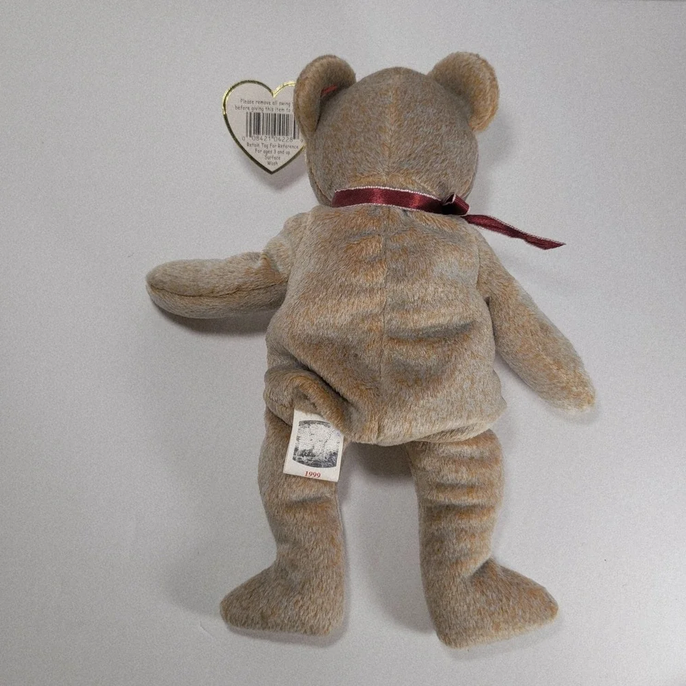 1999 Ty Beanie Baby Signature Bear w/ Tag Errors Retired 5th Gen Tush Tag Mint